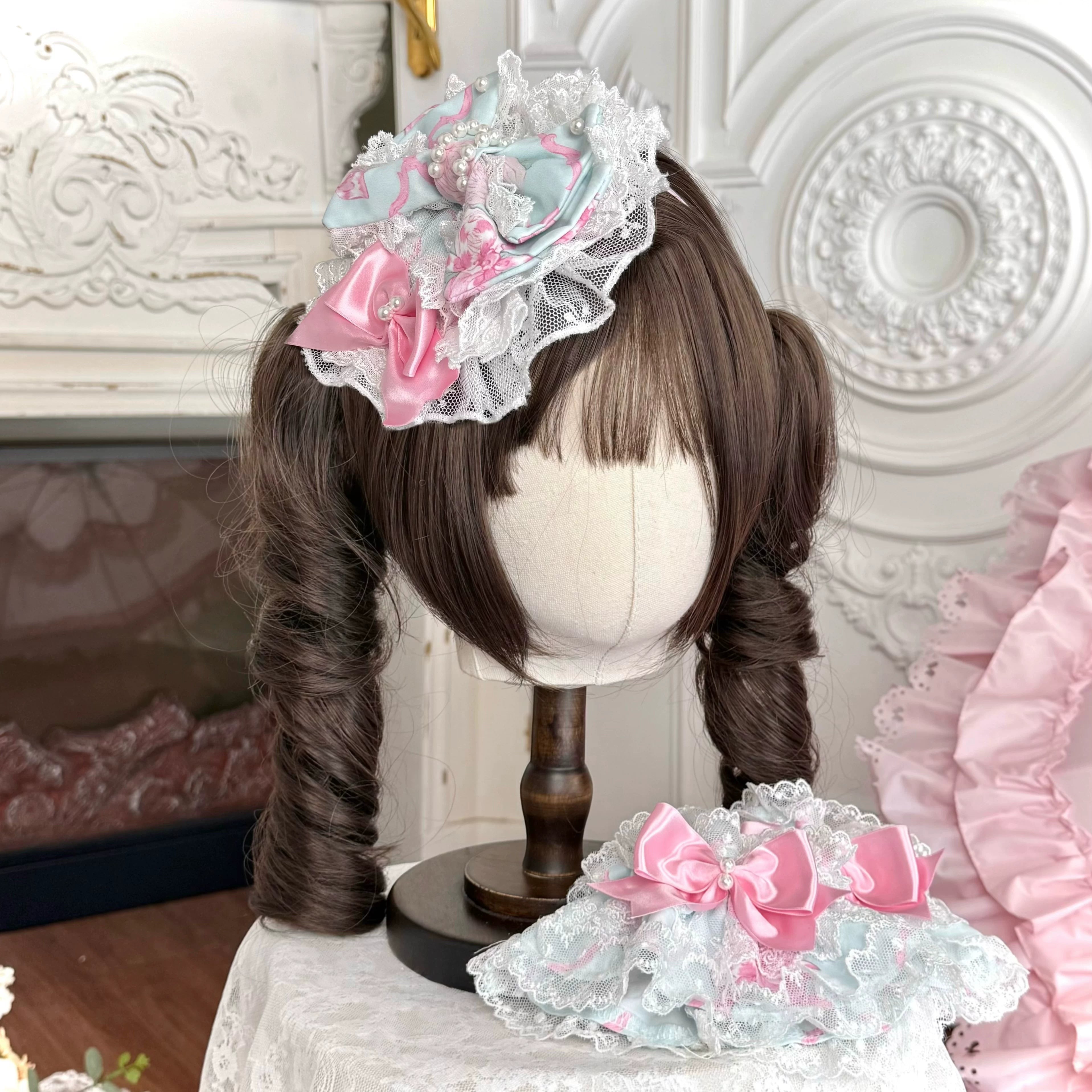 Summer 2026 - Old School Lolita Floral Printed JSK Dress with Ribbon Bows 45521:851926
