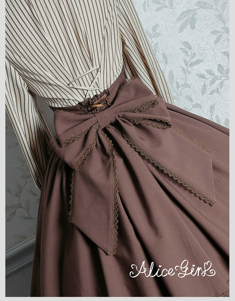 Alice Girl - Duke of Victoria - Classic Lolita SK & Overskirt Set 44092:794868