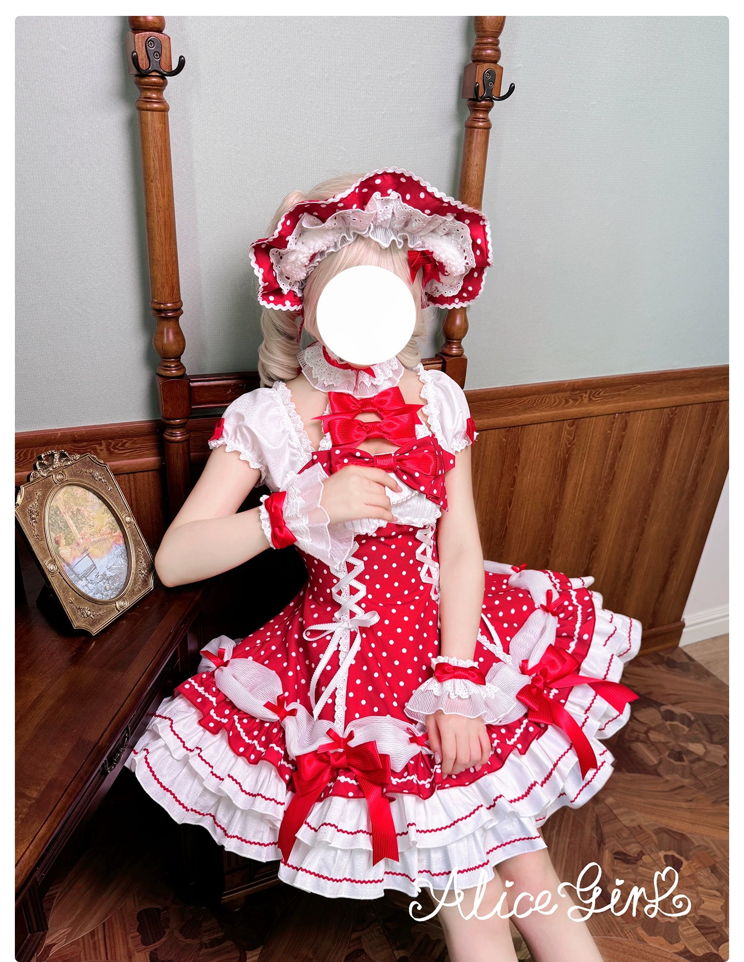 Alice Girl - Old School Polka Dots - Halter Neck Sweet Lolita OP Dress