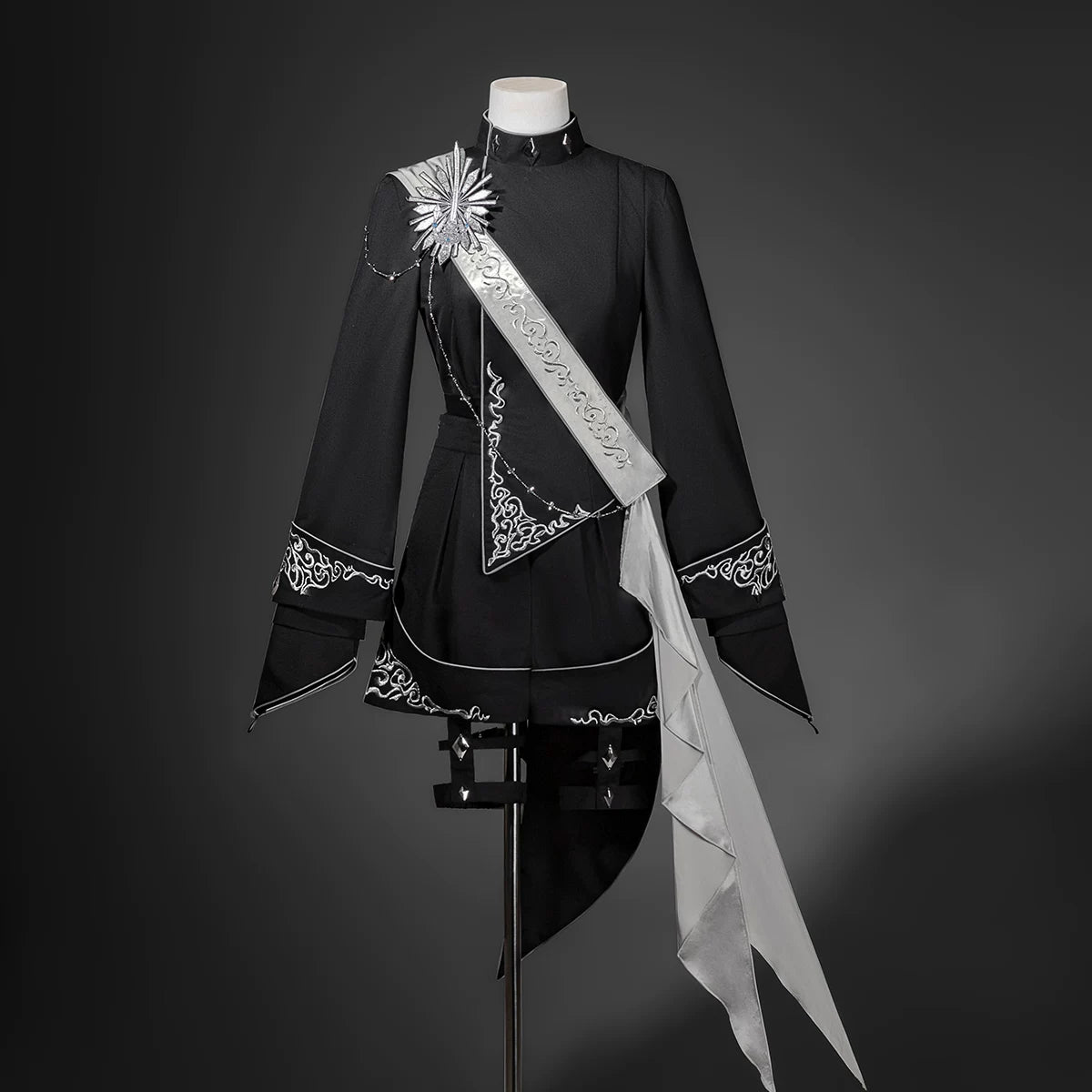 Oathbound Sword - Embroidery Ouji Lolita Set, High-Low Hem Coat 44438:808444