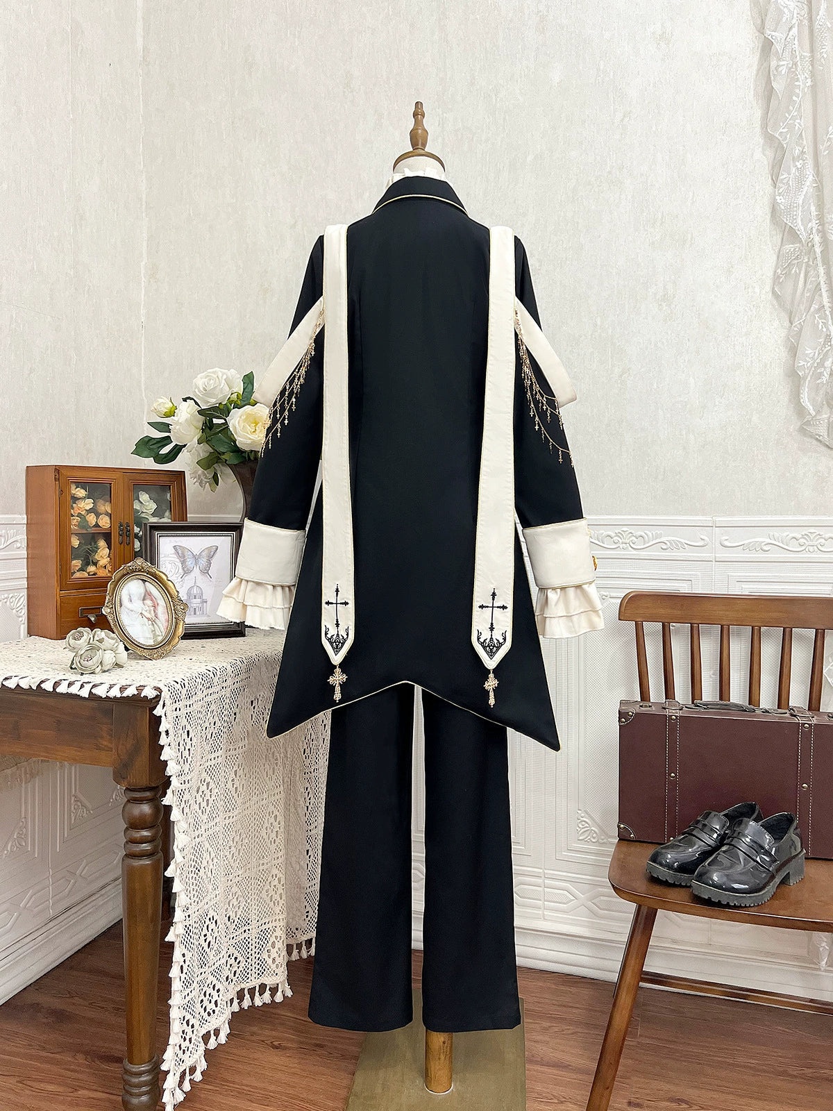 Designer's Gift - Ouji Lolita Shirt Suit Gothic Lolita Pants Set