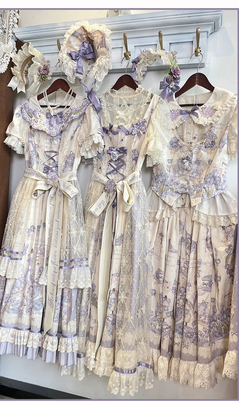 NanShengGe - Purple Memoirs - Floral Themed Classic Lolita Accessory 43695:783353