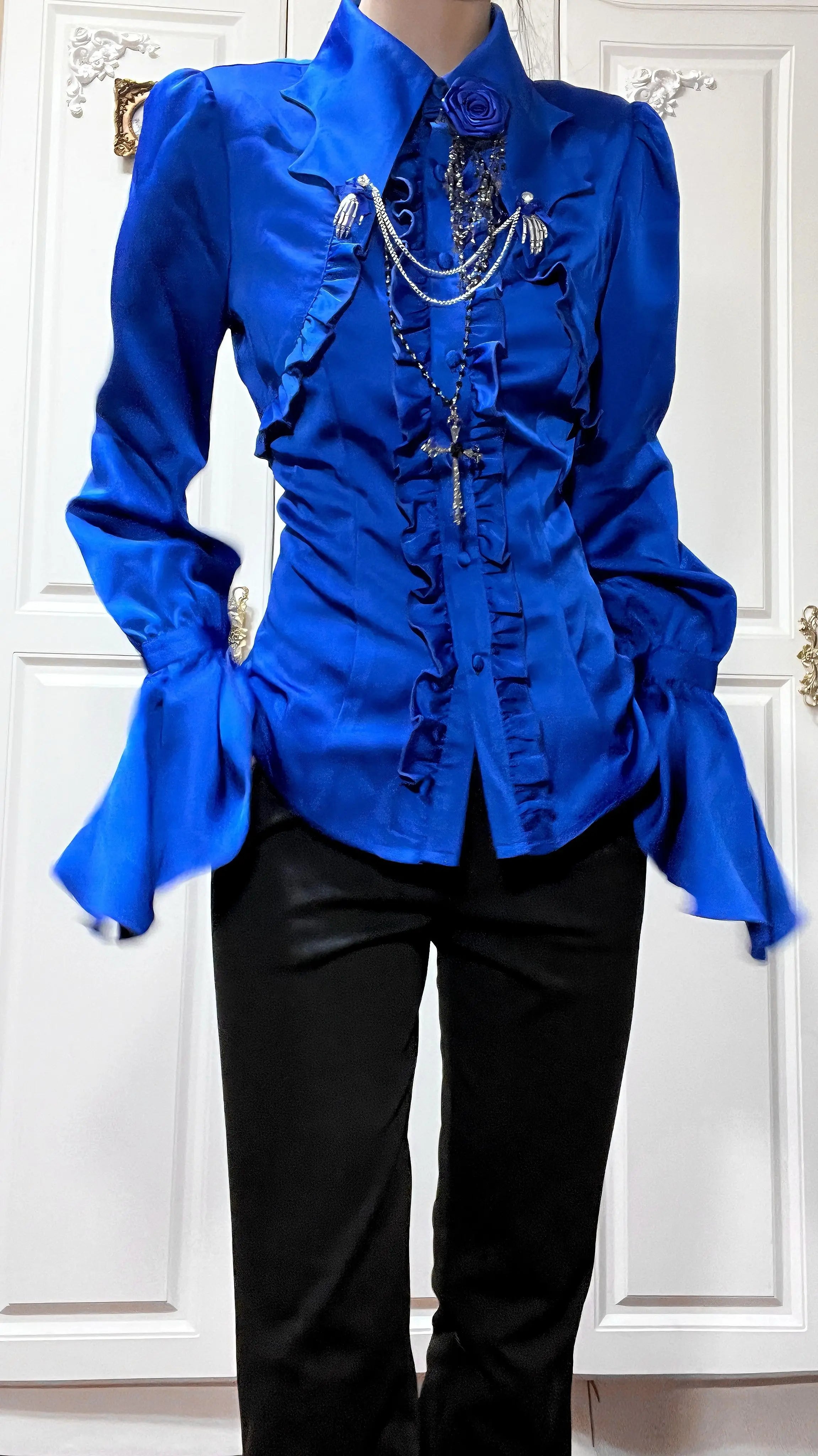 Vampire Knight - Gothic Lolita Shirt, Batwing Collar 44450:808808