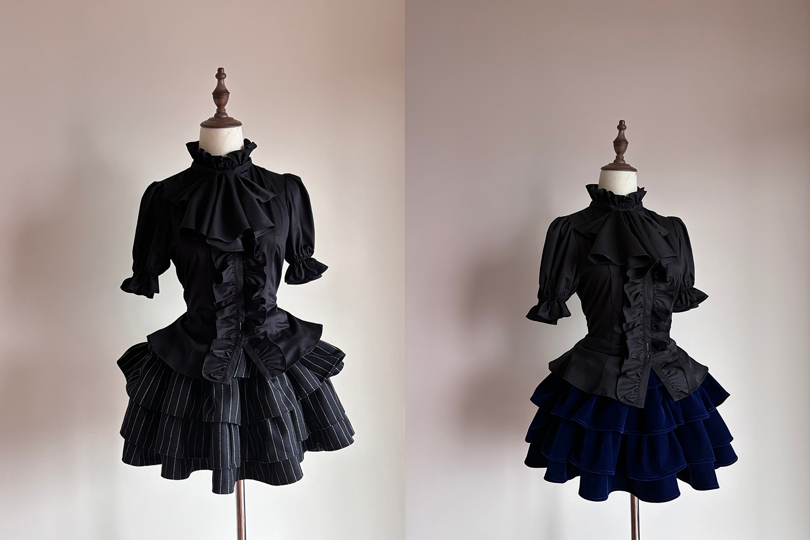 A Tiny Cake - Doll-like Velvet Lolita Skirt, Tiered Skirt 44618:814513