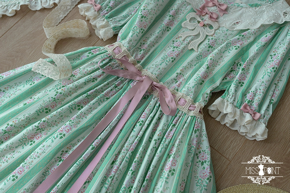 Miss Point~Customized Elegant Lolita OP Dress Cute Daily Girl Short Lolita Dress