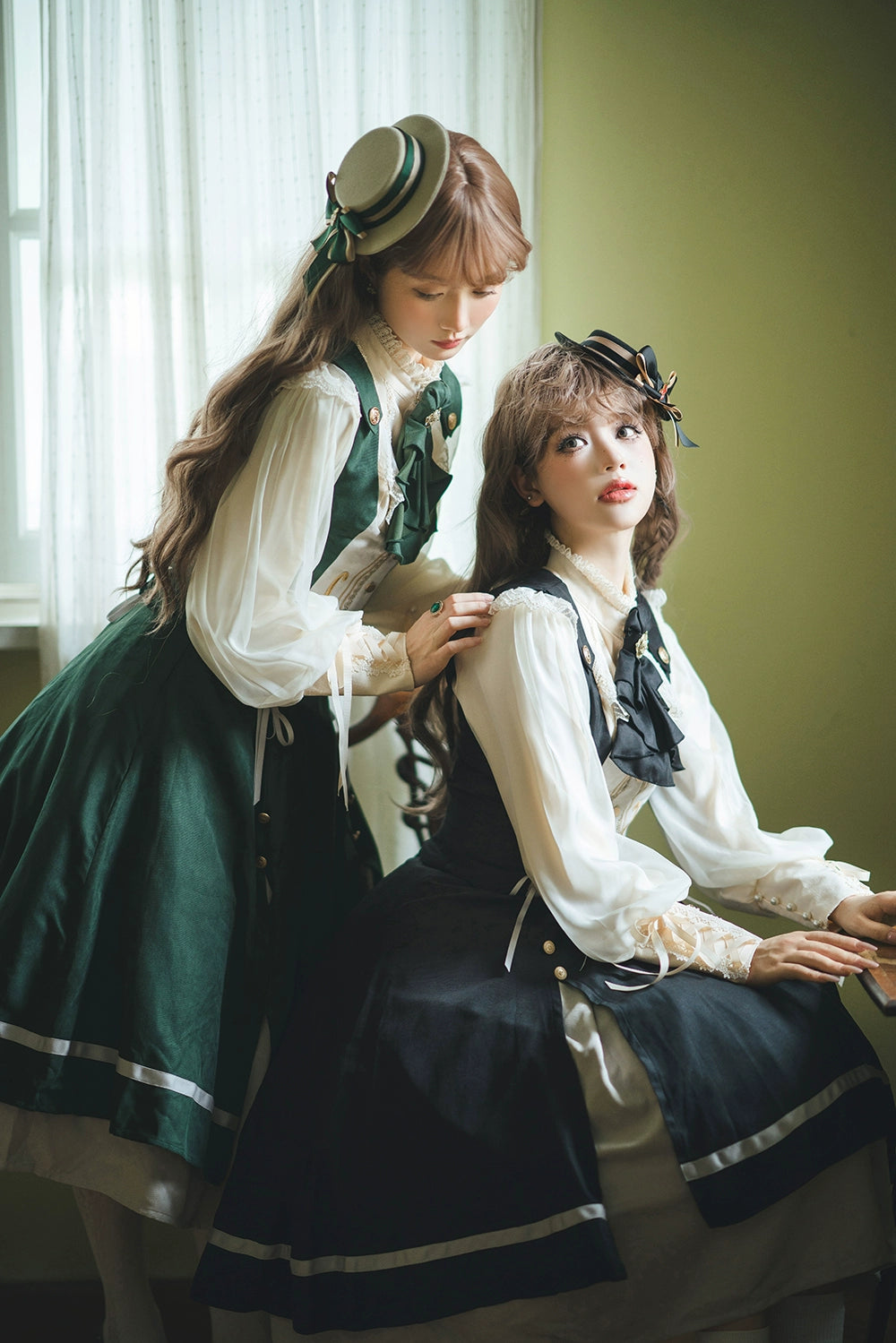 Miss Point~Golden Movement~Elegant Lolita Fishbone Skirt Customized 32242:381284