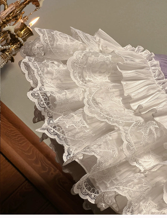 Alice Girl~Arrogant Miss~Sweet Lolita Jumper Dress with Tiered Lace Dress 41484:699488