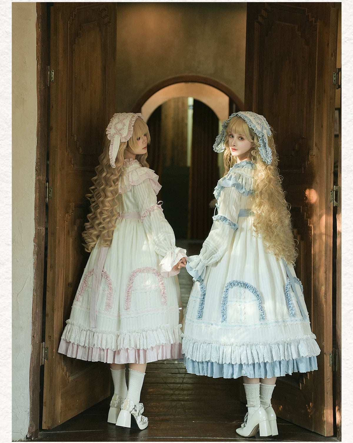 Lilian - Classic Lolita Doll-like OP Dress, Bunny Ear Hairband 44900:827020