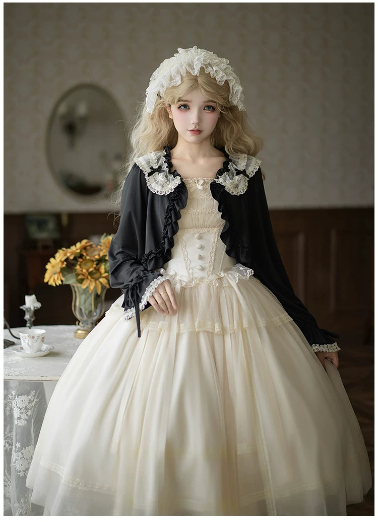 Half Summer - Sweet Lolita Sun Protection Bolero, Lace & Bow