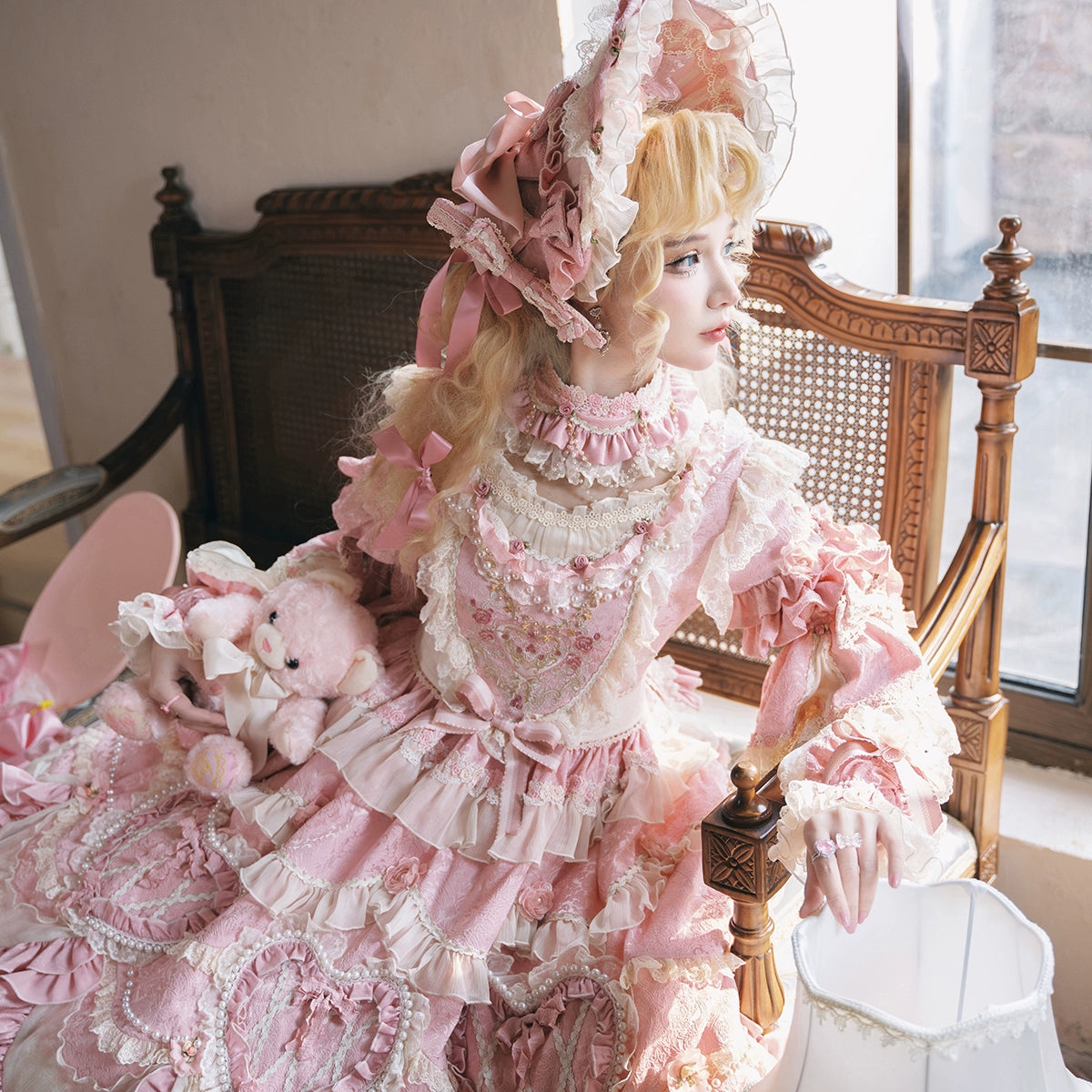 Bramble Rose - Antique Cake - Vintage Lolita OP Princess Dress Gorgeous Lolita Outfit 41536:701570