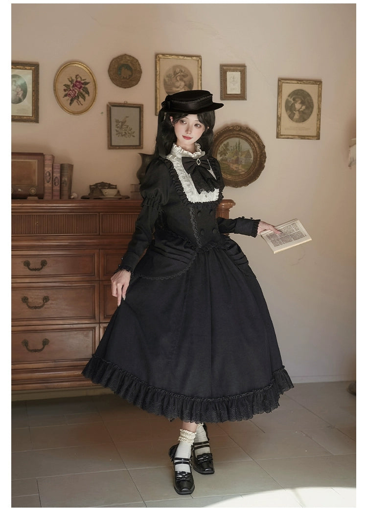 With PUJI - Fog City Time Difference - Classic Lolita SK & Blouse Suit 43989:790792