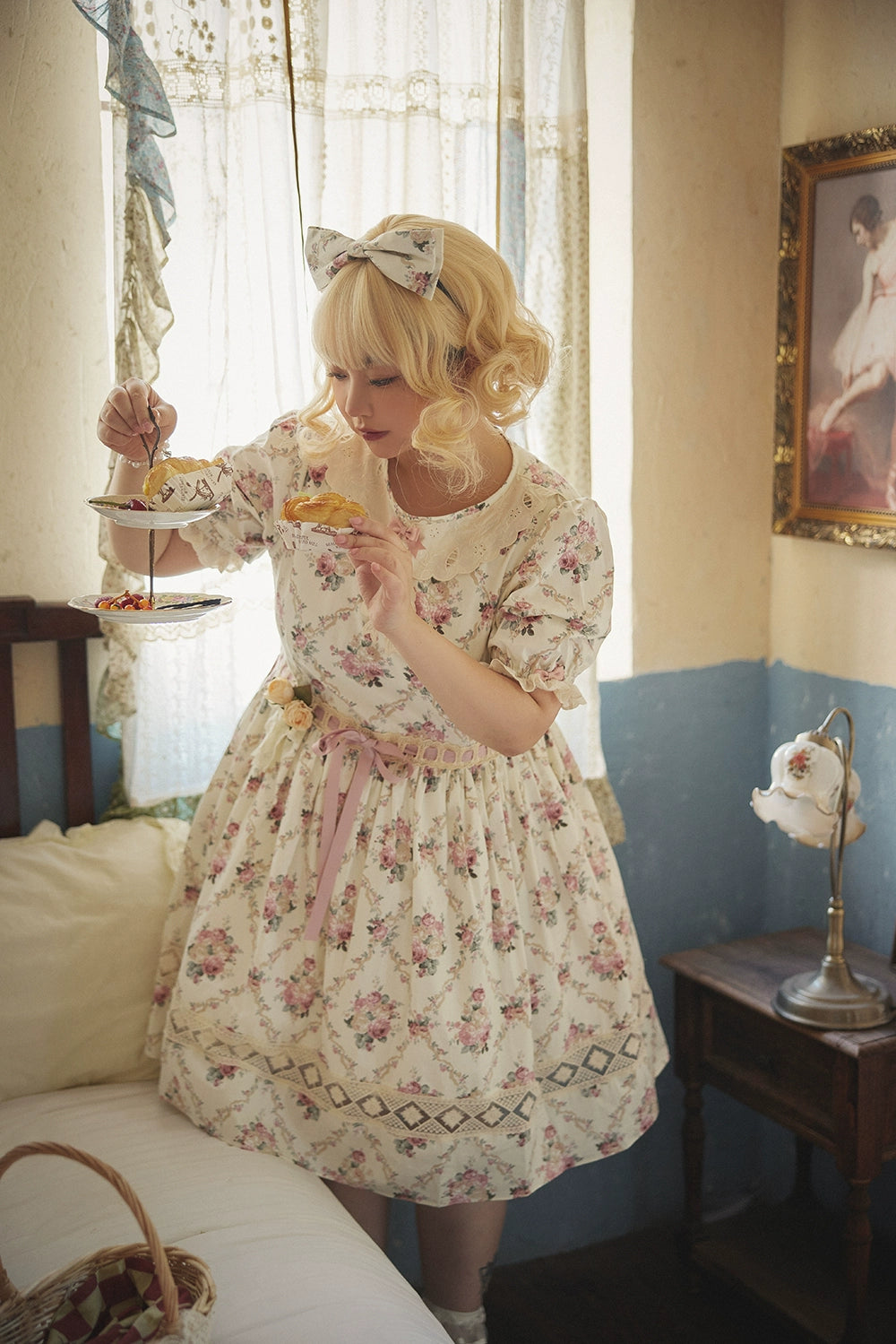Miss Point~Customized Elegant Lolita OP Dress Cute Daily Girl Short Lolita Dress 35670:519840