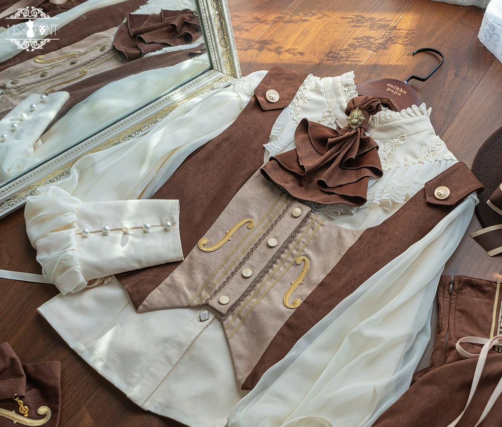 Miss Point~Golden Movement~Elegant Lolita Waistcost Short Vest Customized 32244:381156