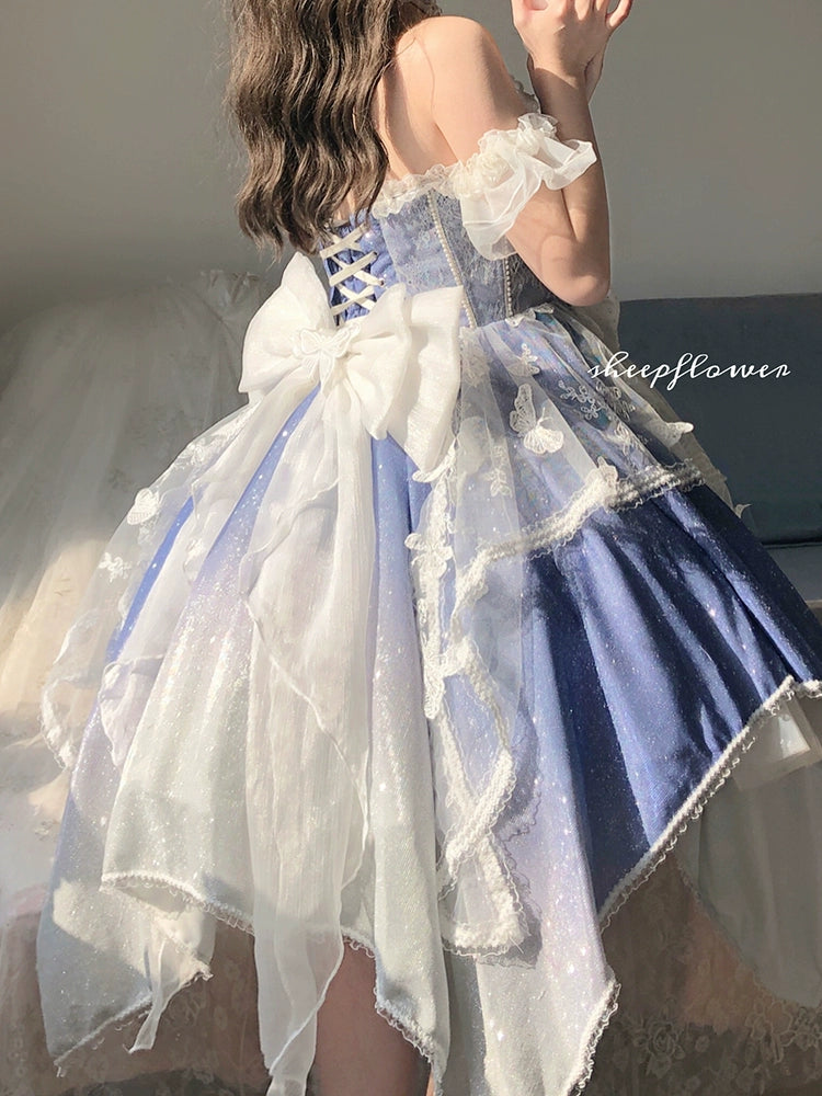 (BFM)Guaji~Cinderella~Sparkling Lolita Dress Gorgeous Wedding Dress (L M S XL) 33514:429580