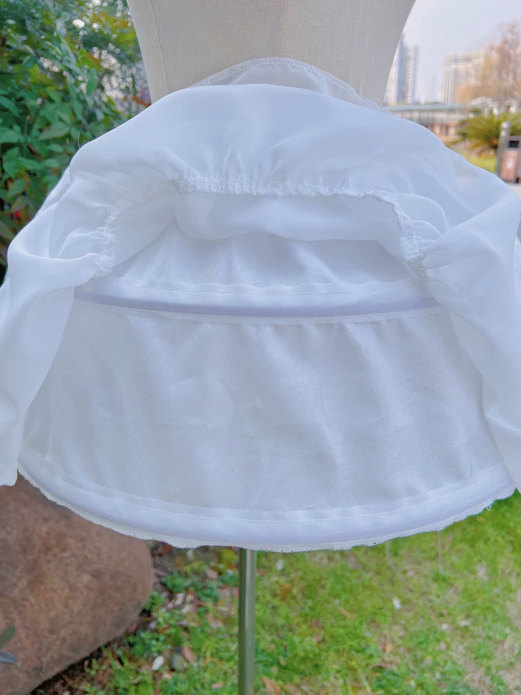 Adjustable Lolita Hoop Puffy Petticoat, 13.8" (35 cm) 45017:831788