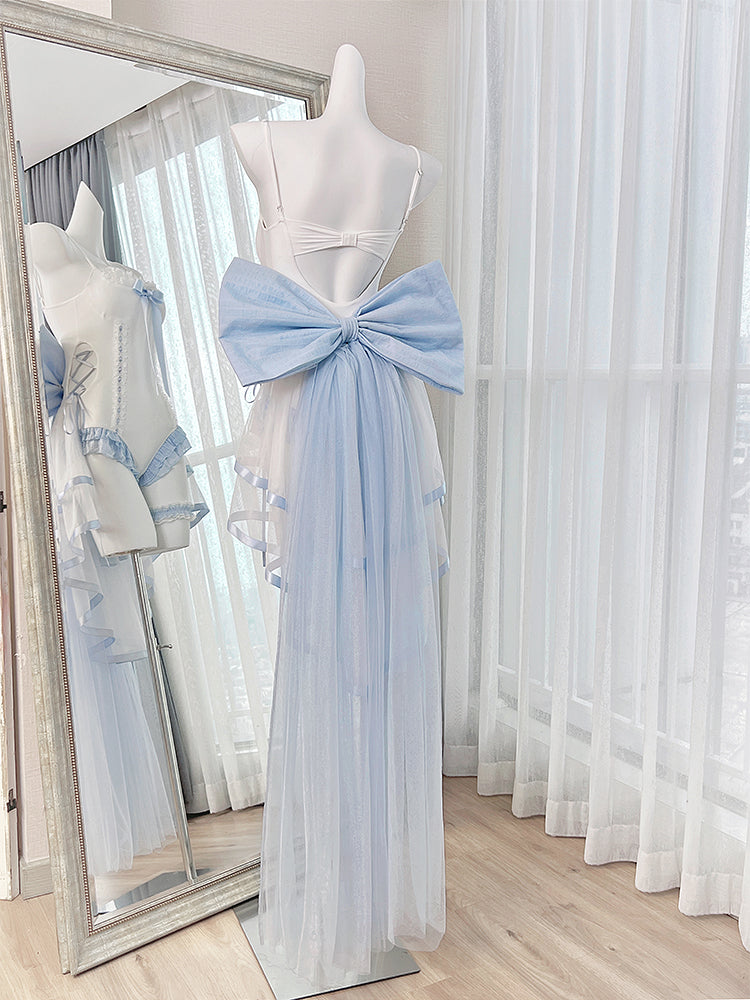 Tan Tuan - Water Melody - Lolita Inspired Swim Suits with Hollow-out Detail and Trailing (F L M S) 42731:751129