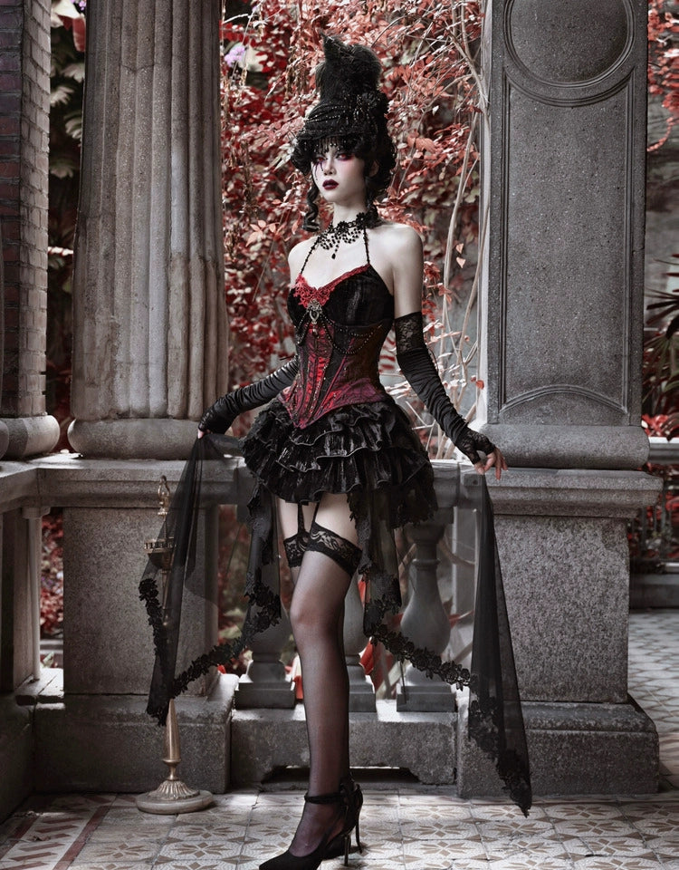 Blood Supply - Duchess - Velvet Gothic Lolita Dress, Corset & Skirt