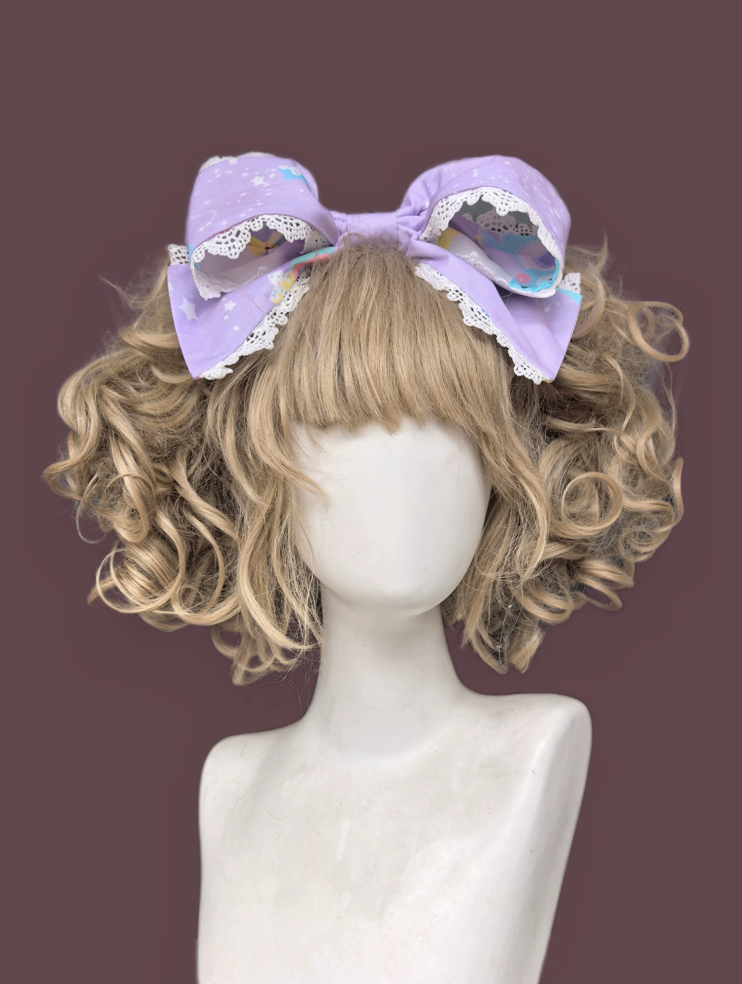 Sleepy Bear - Kawaii Lolita Bear and Star Printed Dress 45663:857657