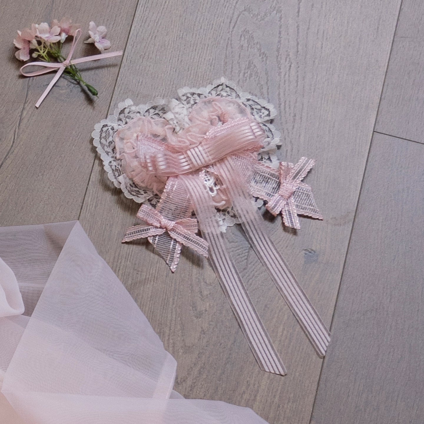 Mewroco - Candy Flavor - Gorgeous Sweet Lolita Dress, Lace & Petal Hem (M) / L M S XL) 43711:783688