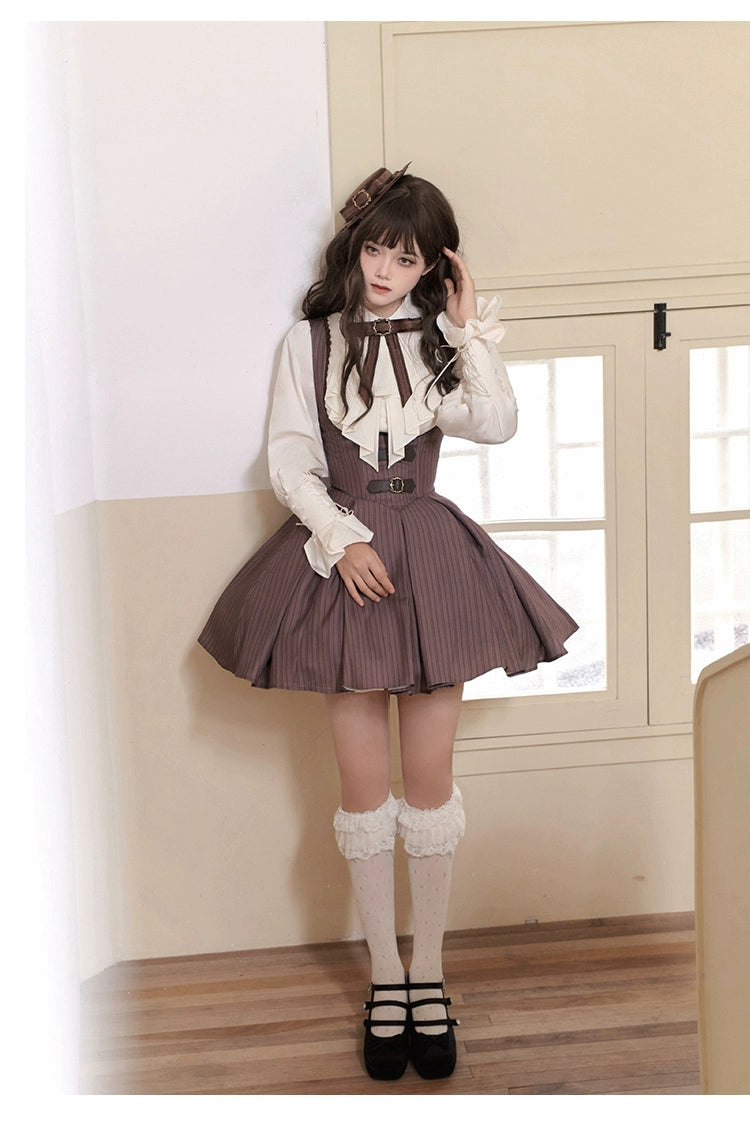 With PUJI~Ouji Lolita Shirt Bust-supporting JSK Dress 40000:647818