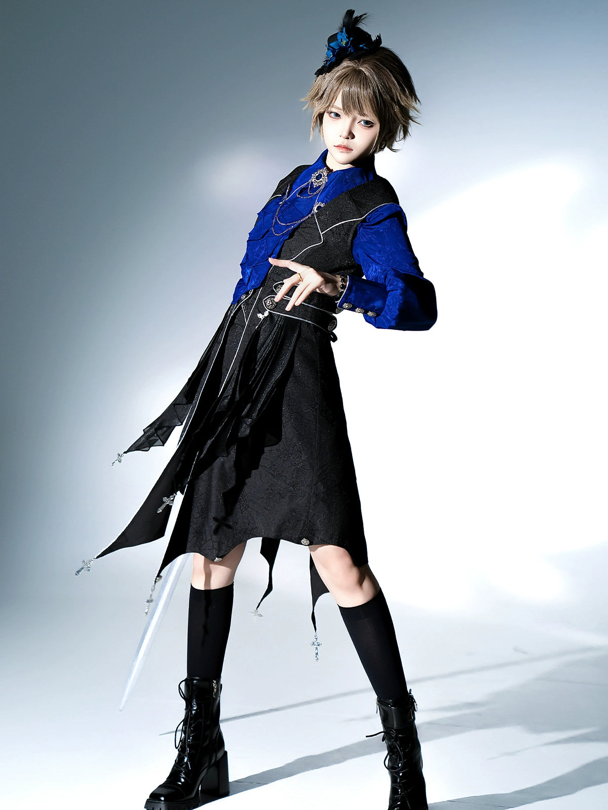 Your Princess - Knight's Code - Jacquard Ouji Fashion Vest Set, Detachable Jabot 44350:805336