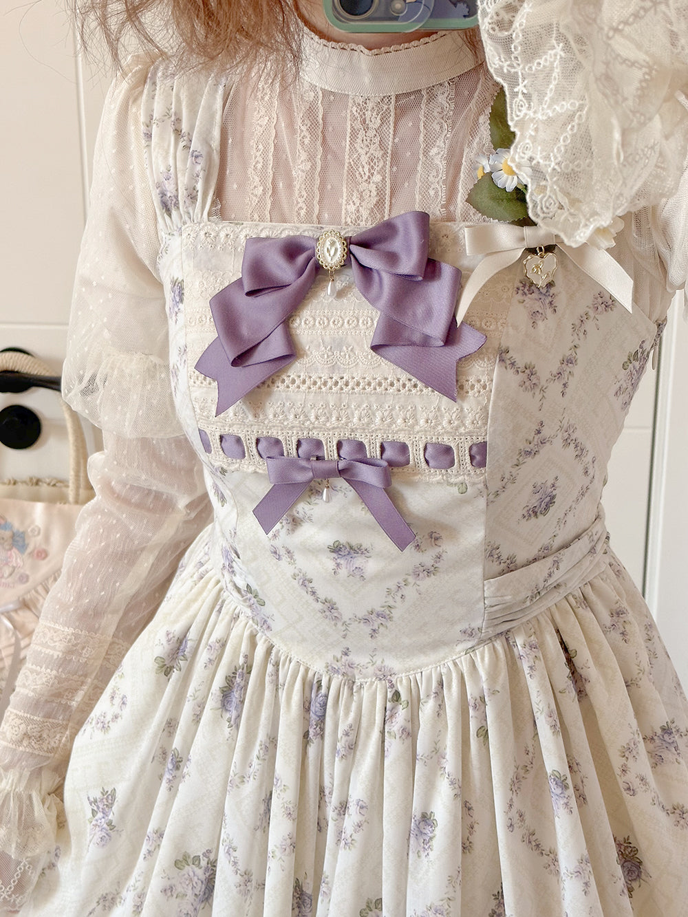 Miss Point~Customized Wood Rose 2.0 Elegant Vintage Jumper Dress 21392:302578