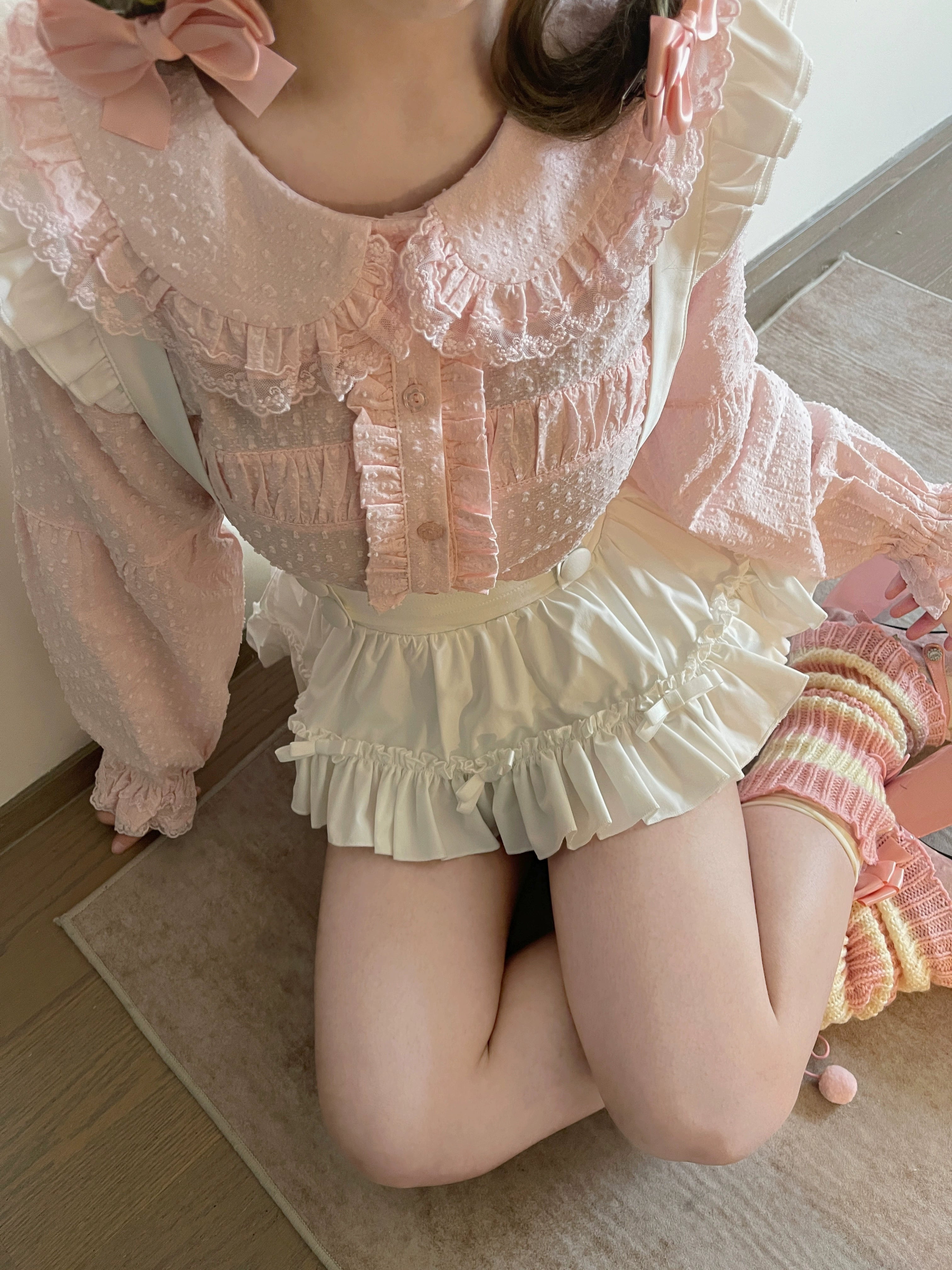 MIST - Tianmi - Sweet Lolita Blouse Long Sleeve Doll Collar Thin Shirt