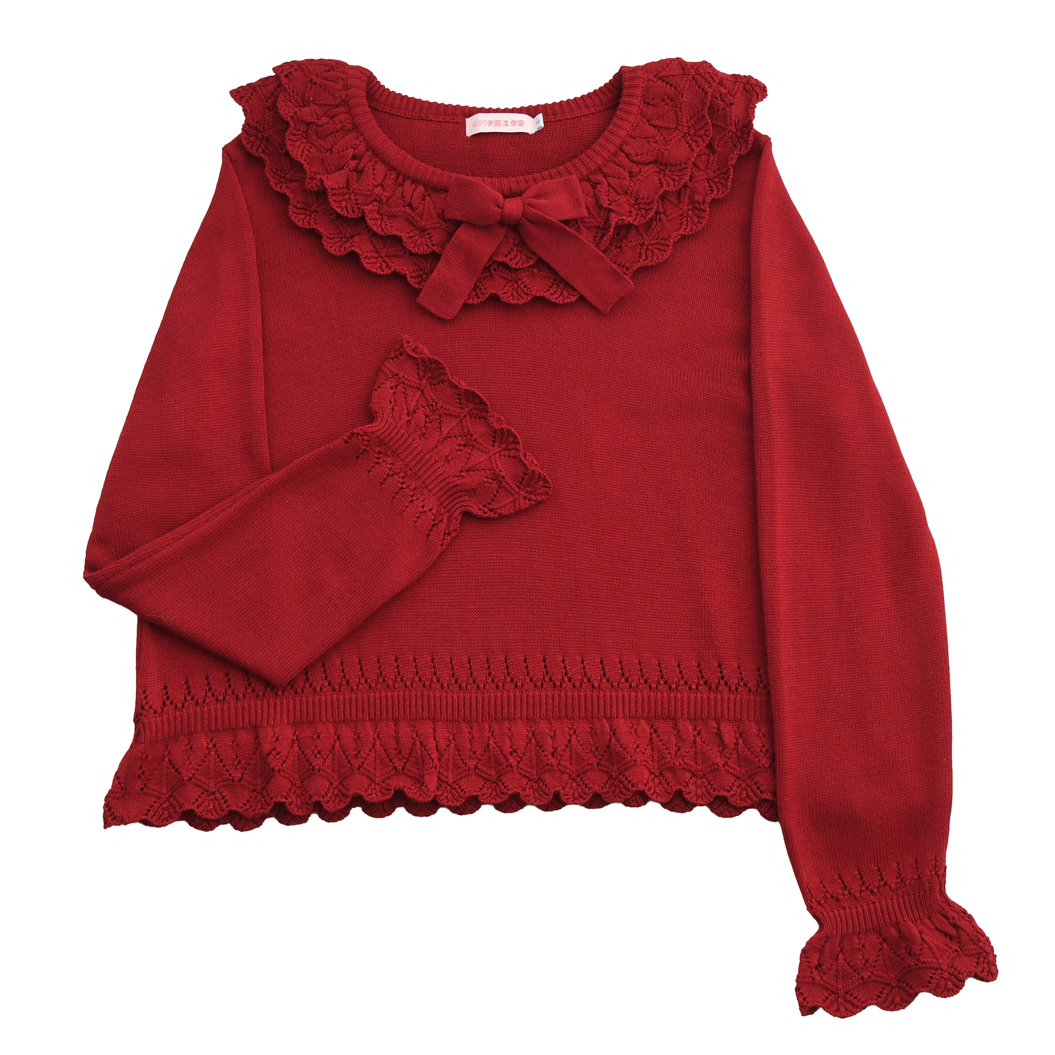 MIST - Nana - Sweet Lolita Sweater, Detachable Bow 44201:798349