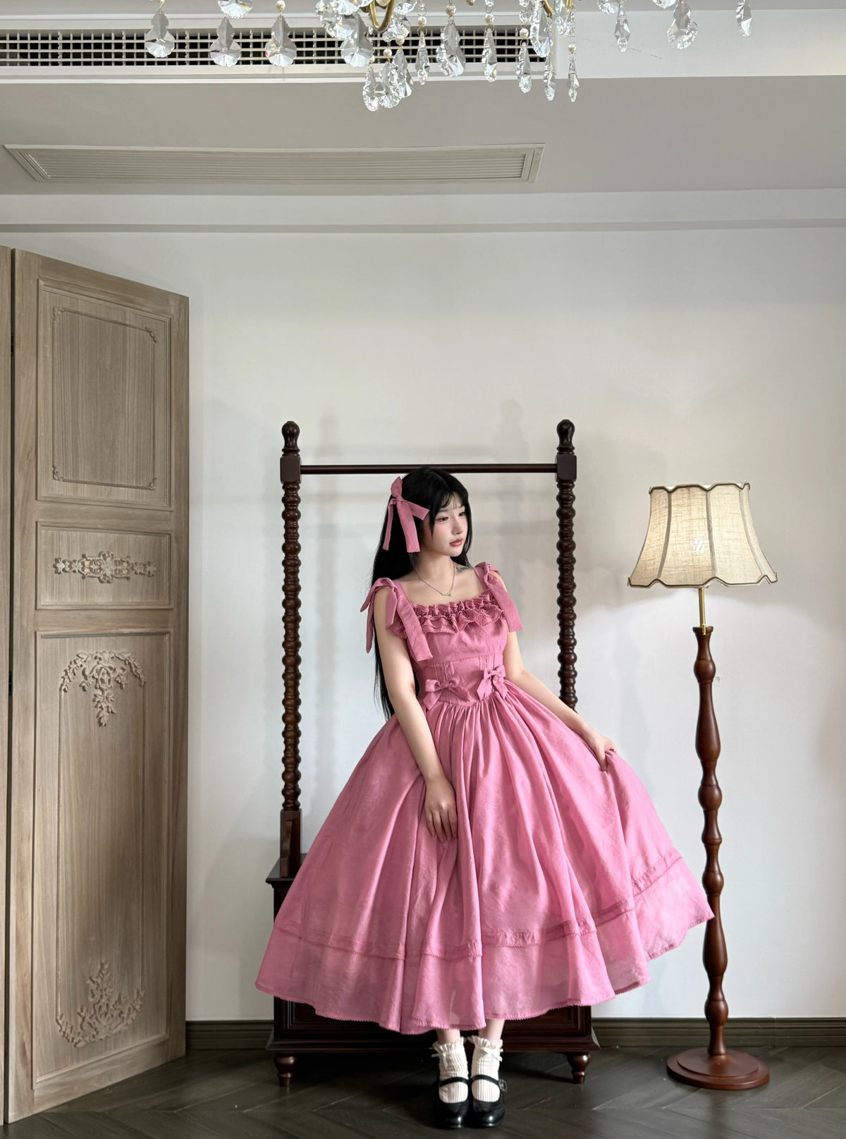 Kiss of Nyx 2.0 - Plus Size Classic Lolita Solid JSK Dress, Boned Waist 45947:869476