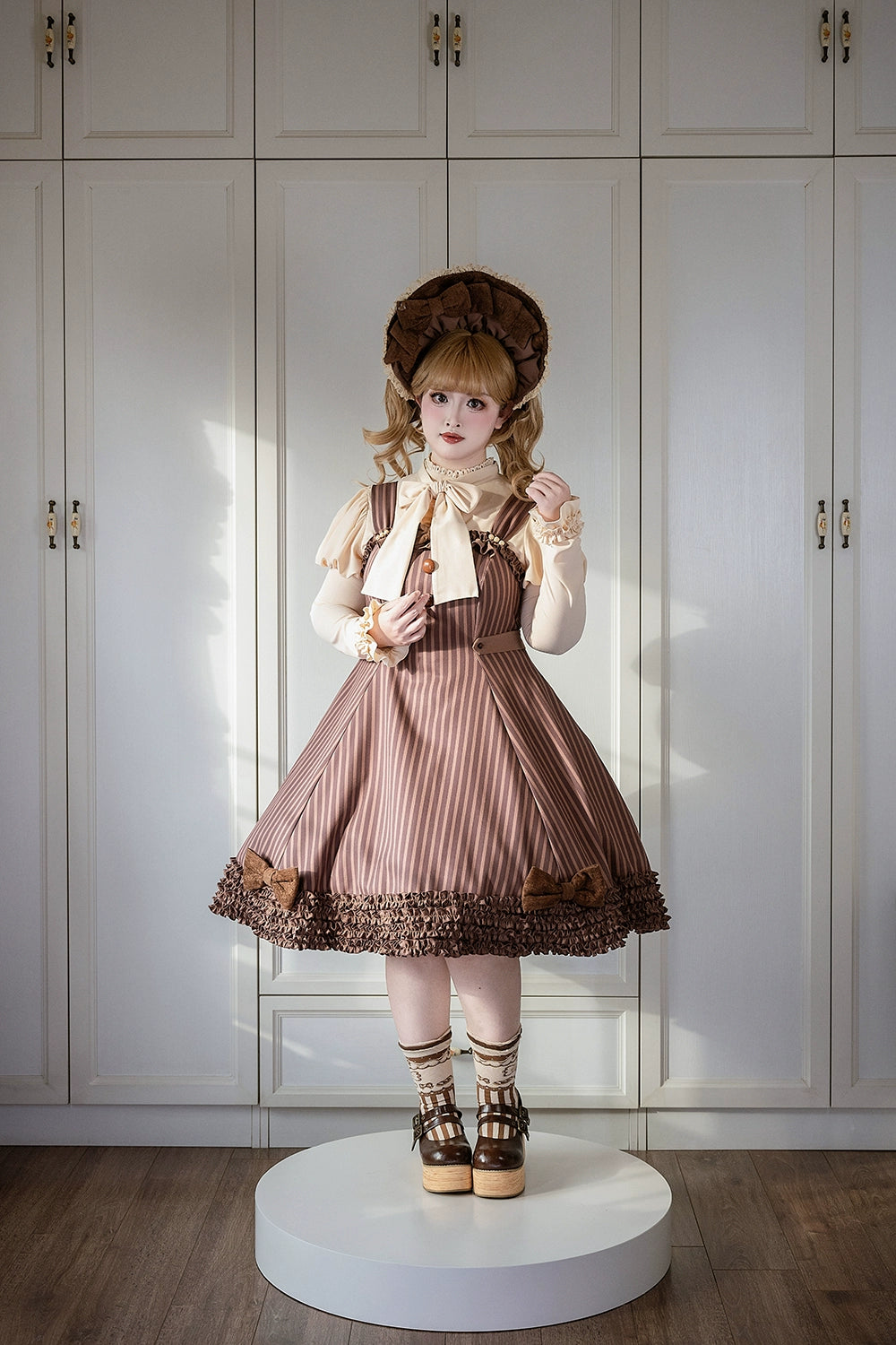 Miss Point - Classic Lolita JSK Customized Stripe Lolita Dress 40842:681032
