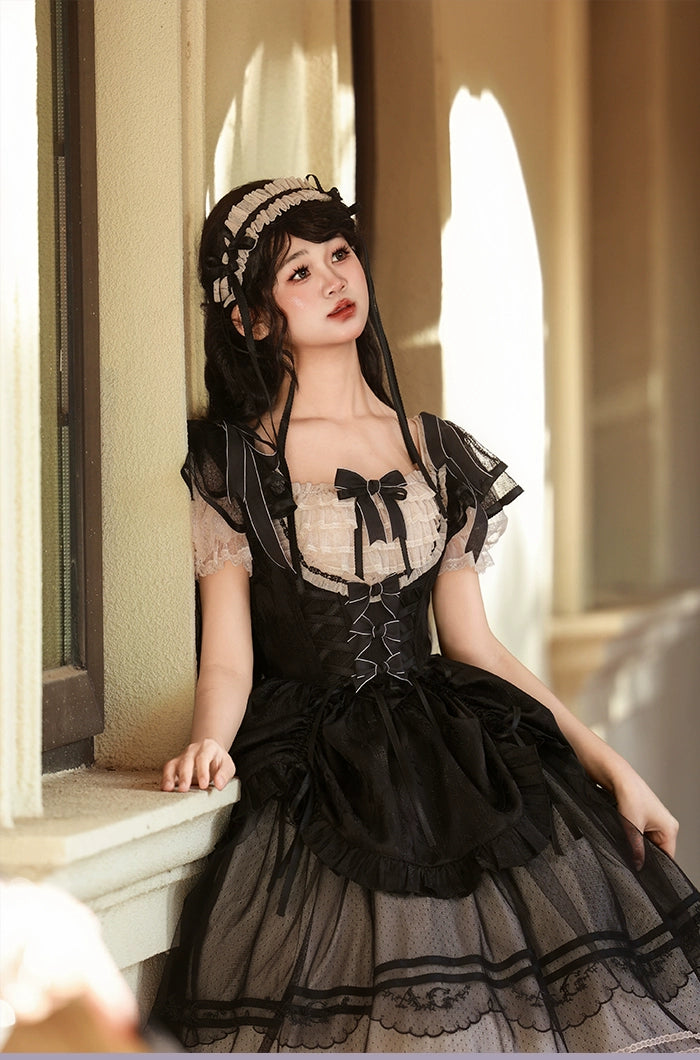 Alice Girl - Yesterday Morning Mist - Classic Lolita KC Elegant Lolita Headdress