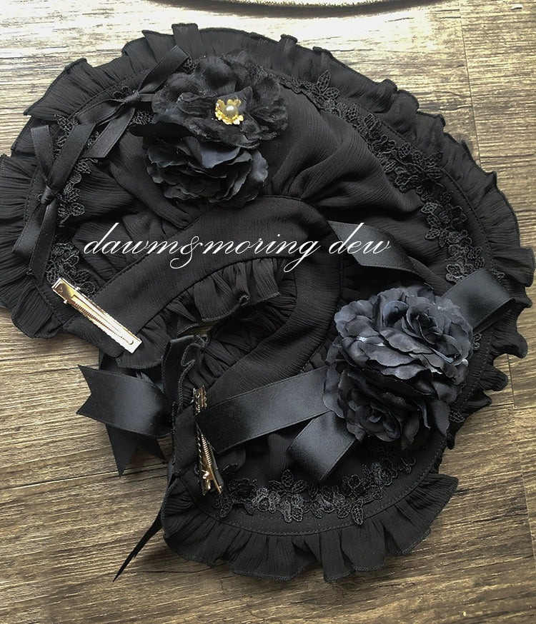 Dawn And Morning~Rozen Maiden Accessories Lolita BNT Choker Cuffs (bnt / black) 28970:327200
