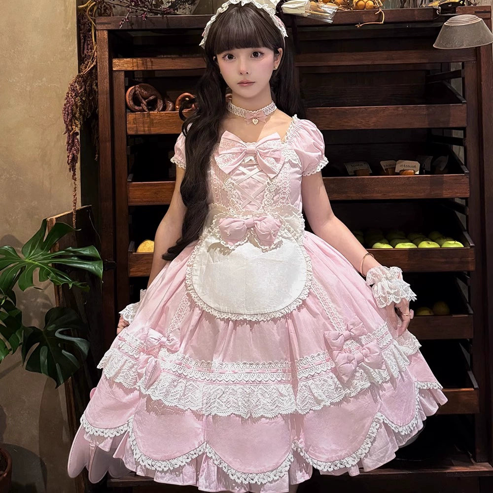 Miss Point - Vintage Petal Rabbit - Old School Lolita Headdress Suit With Bunny Ear 43134:766751
