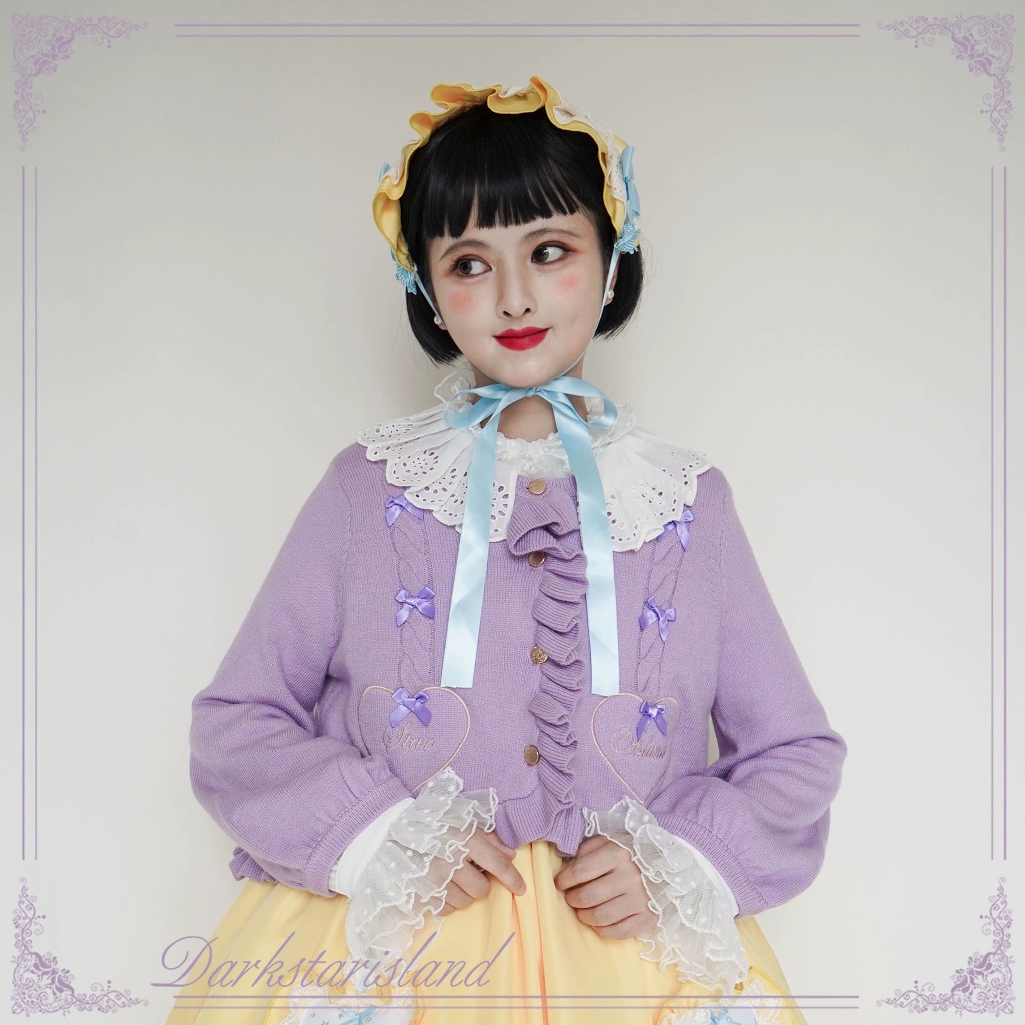 (BFM)Dark Star Island~Sugar Frost~Sweet Lolita Cardigan Knit Embroidered Sweater 34274:449620