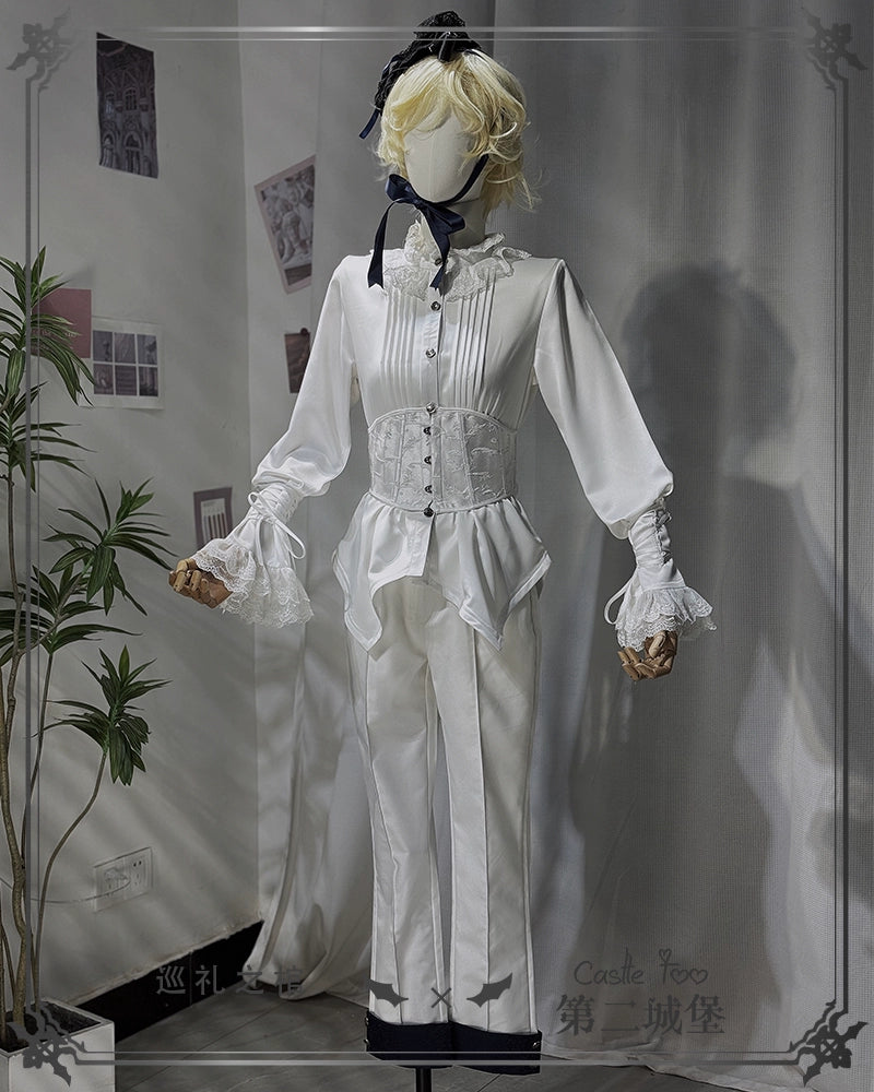 CastleToo - Coffin of Pilgrimage - Ouji Lolita Shirt Pants Suit Medieval European Prince Suit (L M S XL) 35586:496692