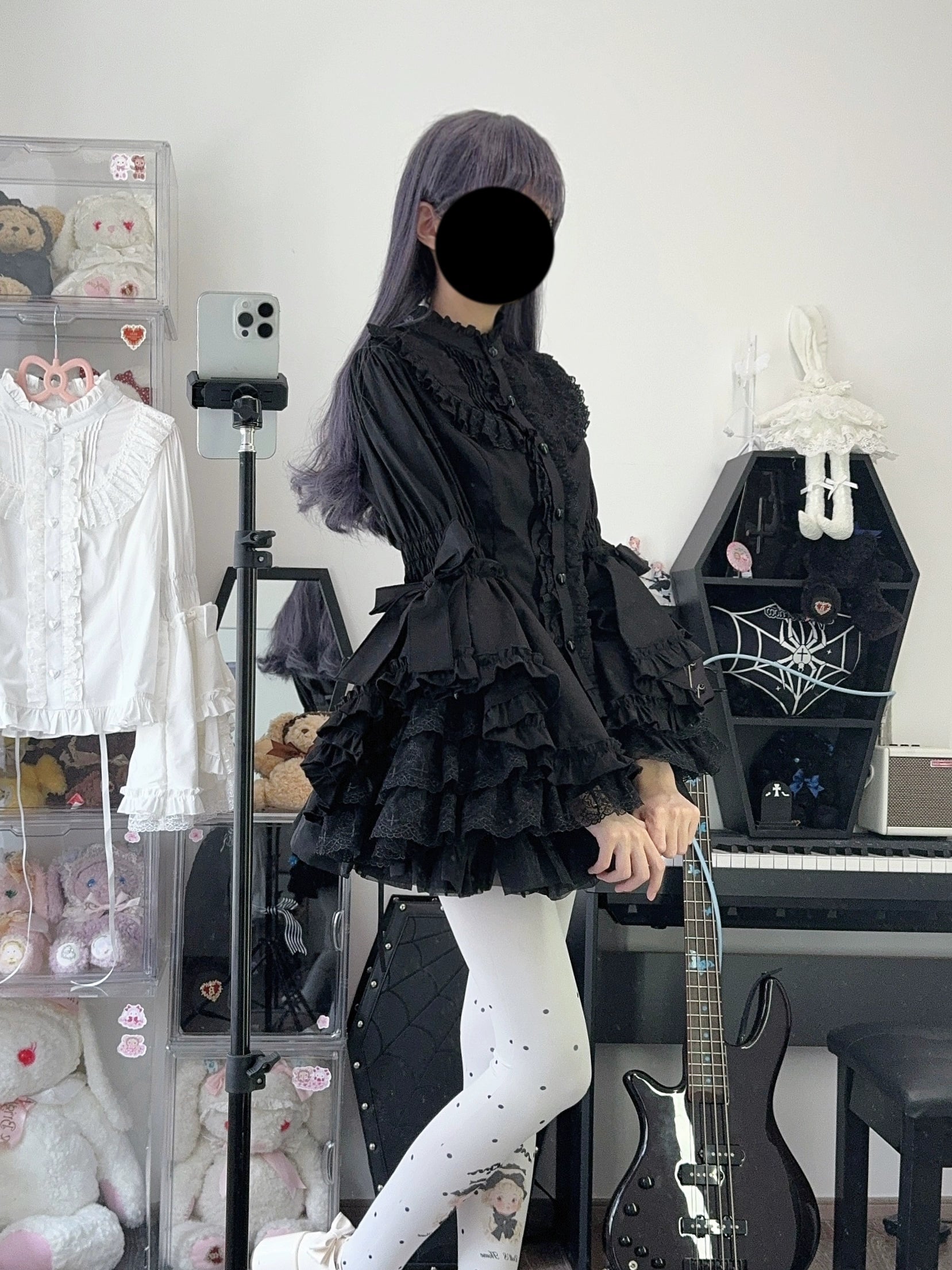 Twilight Zone~Sweet Lolita Blouse Princess Sleeve Shirt Inner Wear 39984:646816