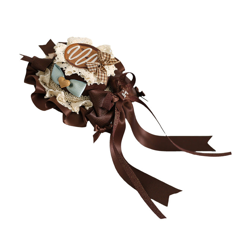 Xiaogui - Sweet Lolita Headband and Top Hat with Candy Details