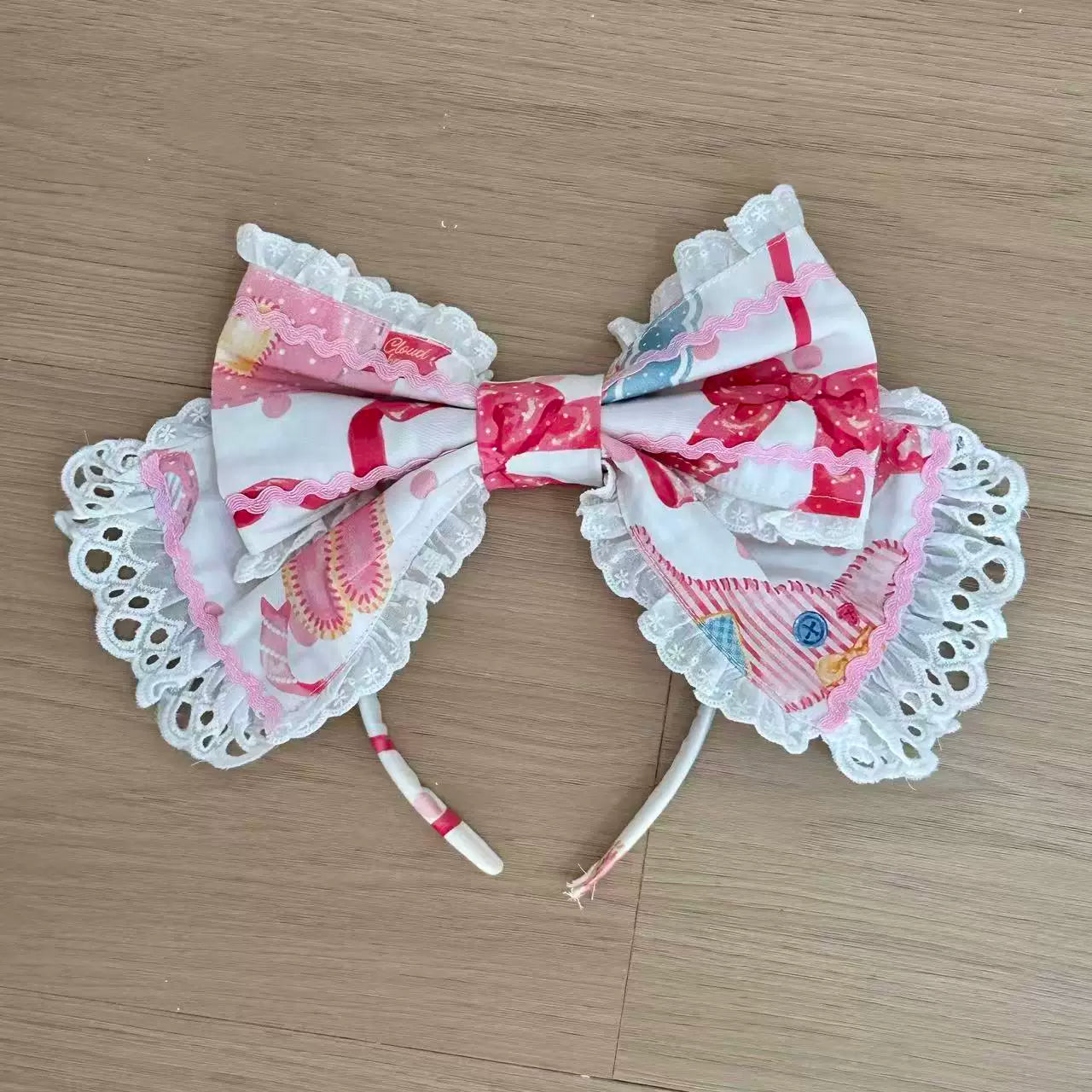 Little Bunny Tag - Sweet Lolita Bunny Printed OP & Salopette, Detachable Apron 45718:859508
