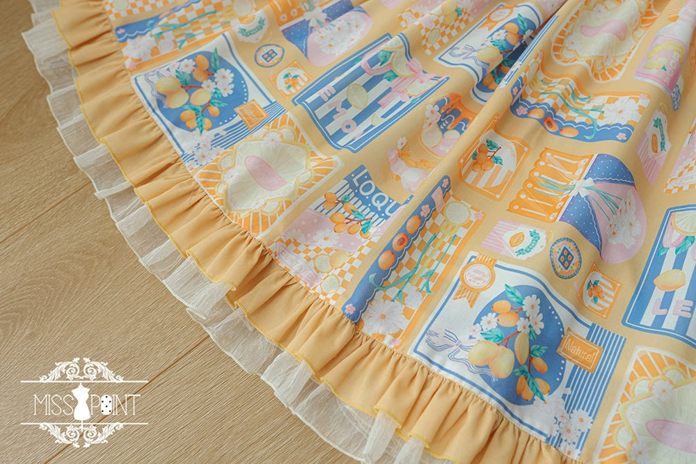 Miss Point~Daisy Lemon~Daily Lolita Lemon Print JSK Customized 21502:310648