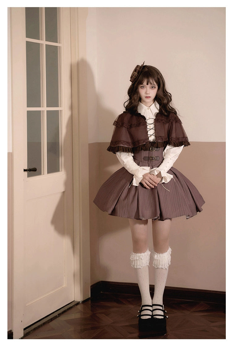 With PUJI~Ouji Lolita Shirt Bust-supporting JSK Dress 40000:647816
