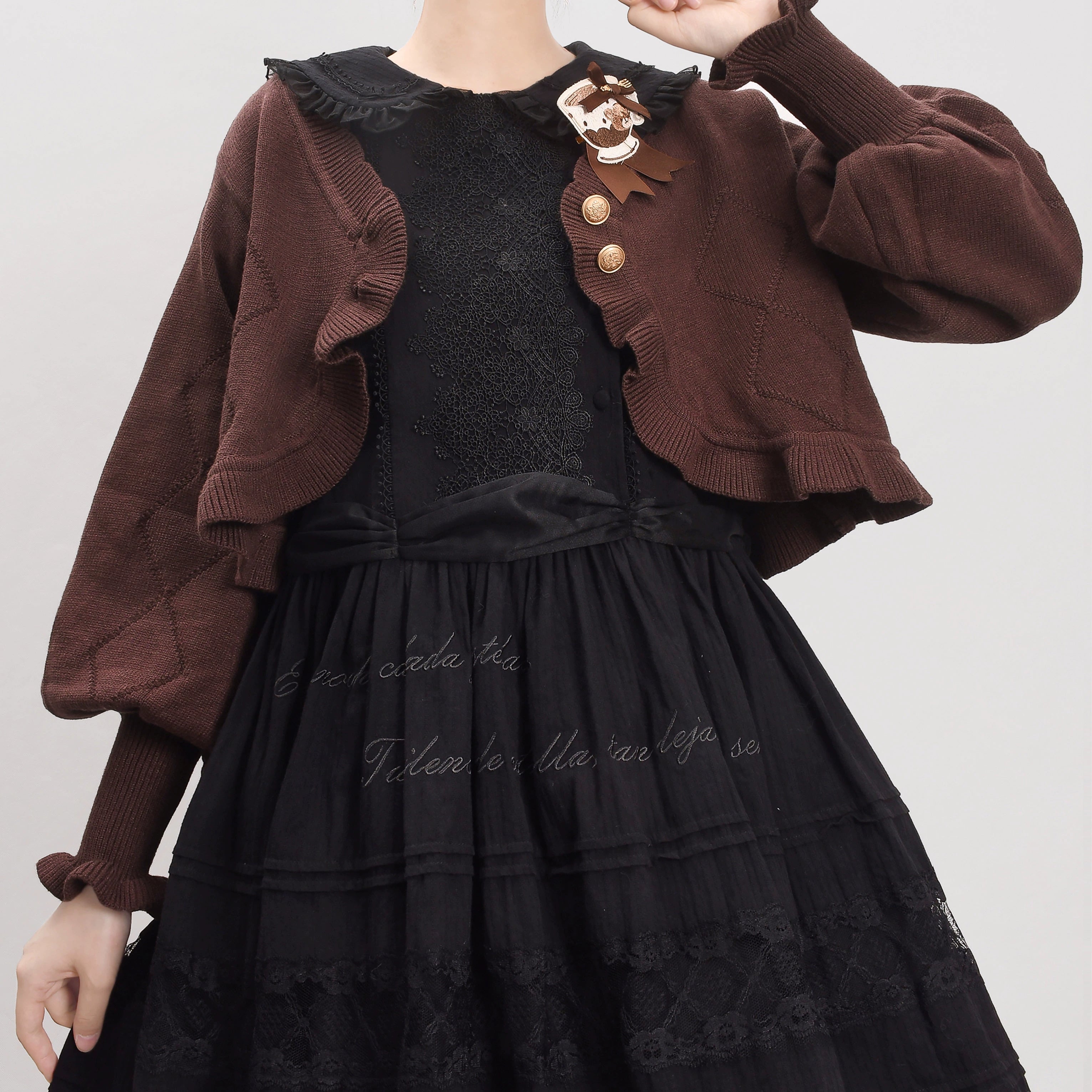MIST - Cookie - Vintage Lolita Cardigan, Short Sweater 31538:369552