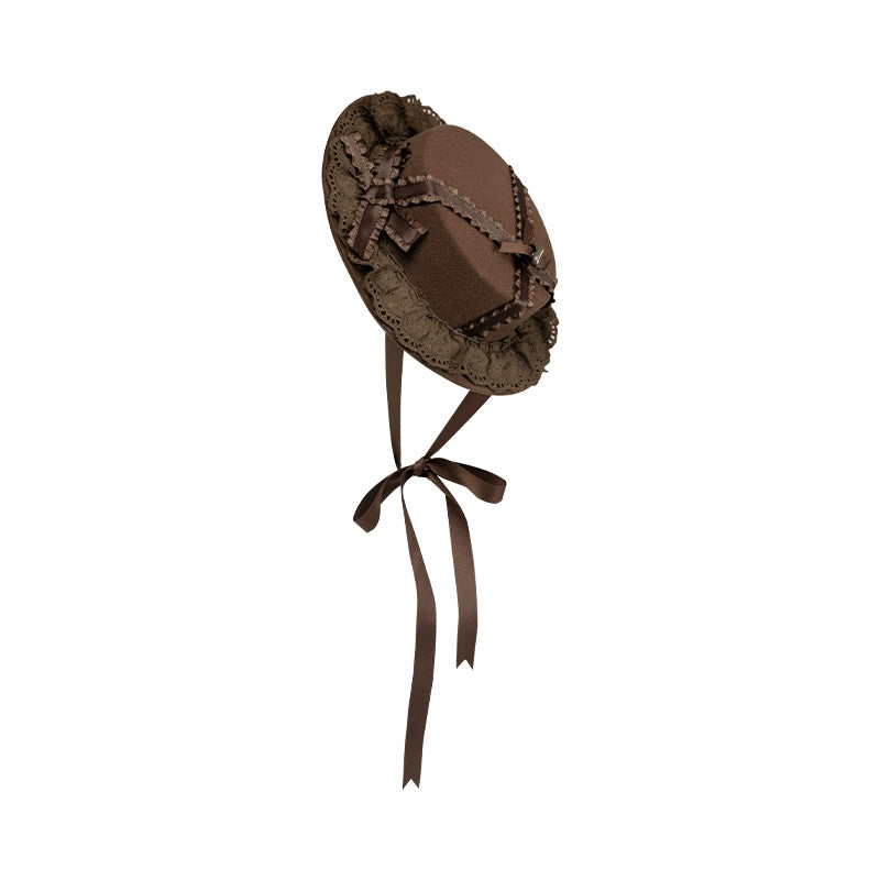 With PUJI - Sugar Frost Tale - Kawaii Lolita OP Button Closure Dress, Lamb & Bunny Embroidery (L M S) 44101:796495