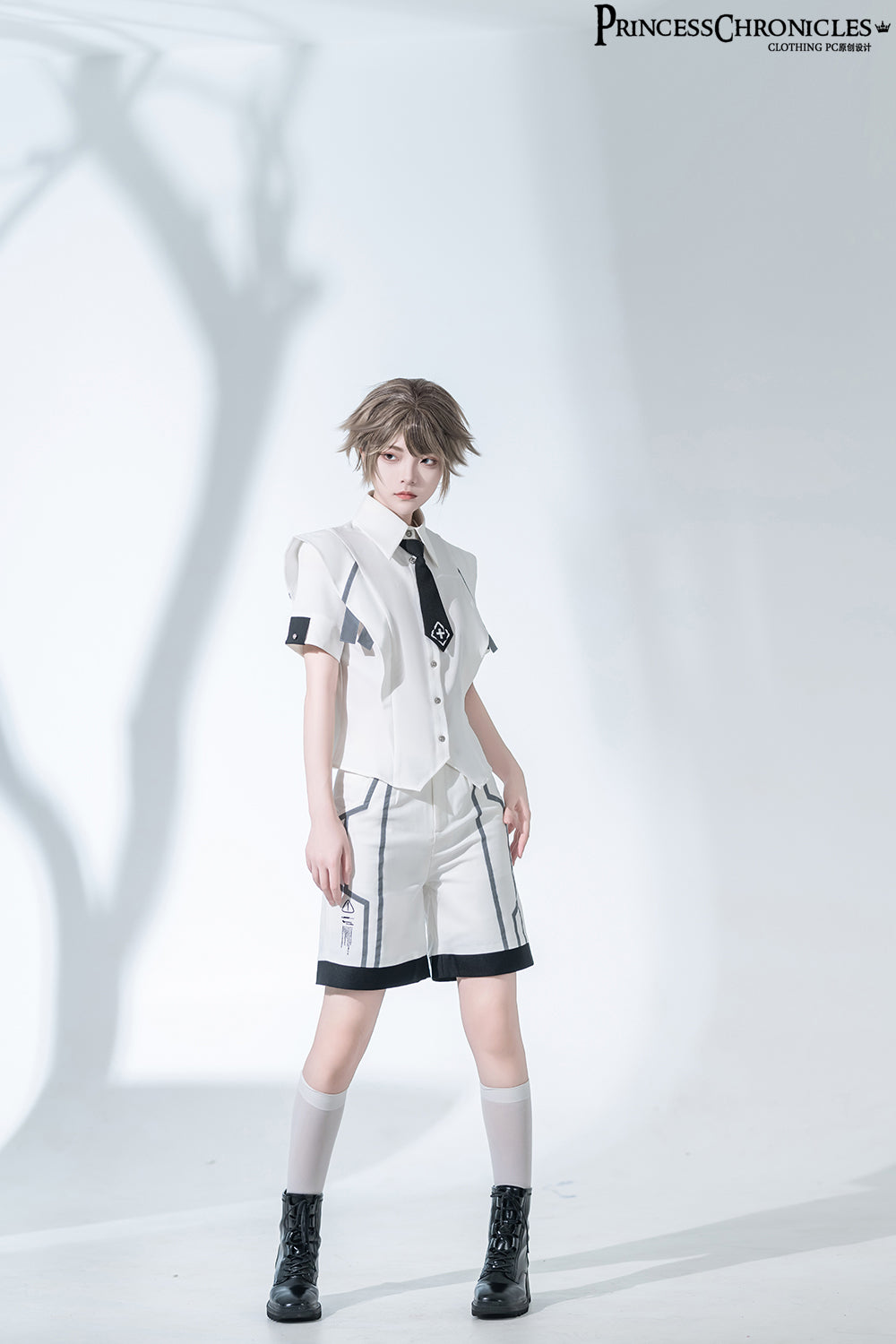 Princess Chronicles - Dry sea and Ashlar - Ouji Lolita White Short Set
