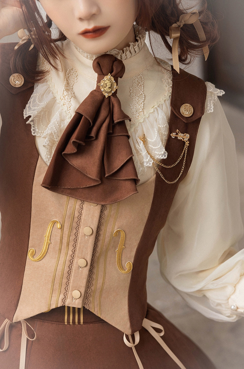 Miss Point~Golden Movement~Elegant Lolita Waistcost Short Vest Customized 32244:381052
