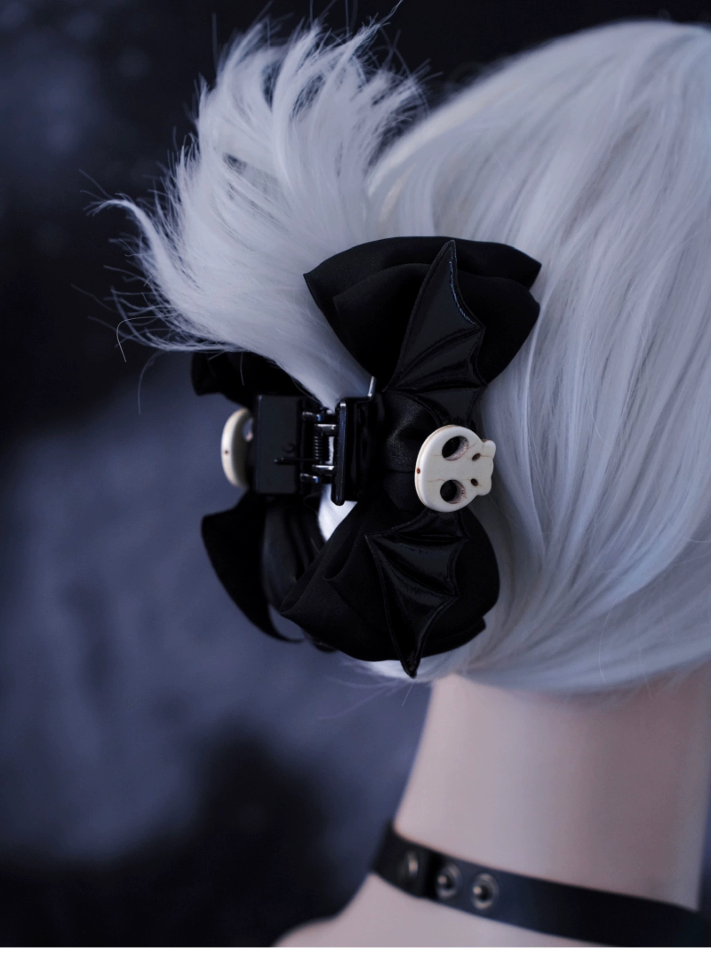 Strange Sugar~Gothic Hair Accessories Set Skulls Sharks Lolita Clips Headbands 36666:533312