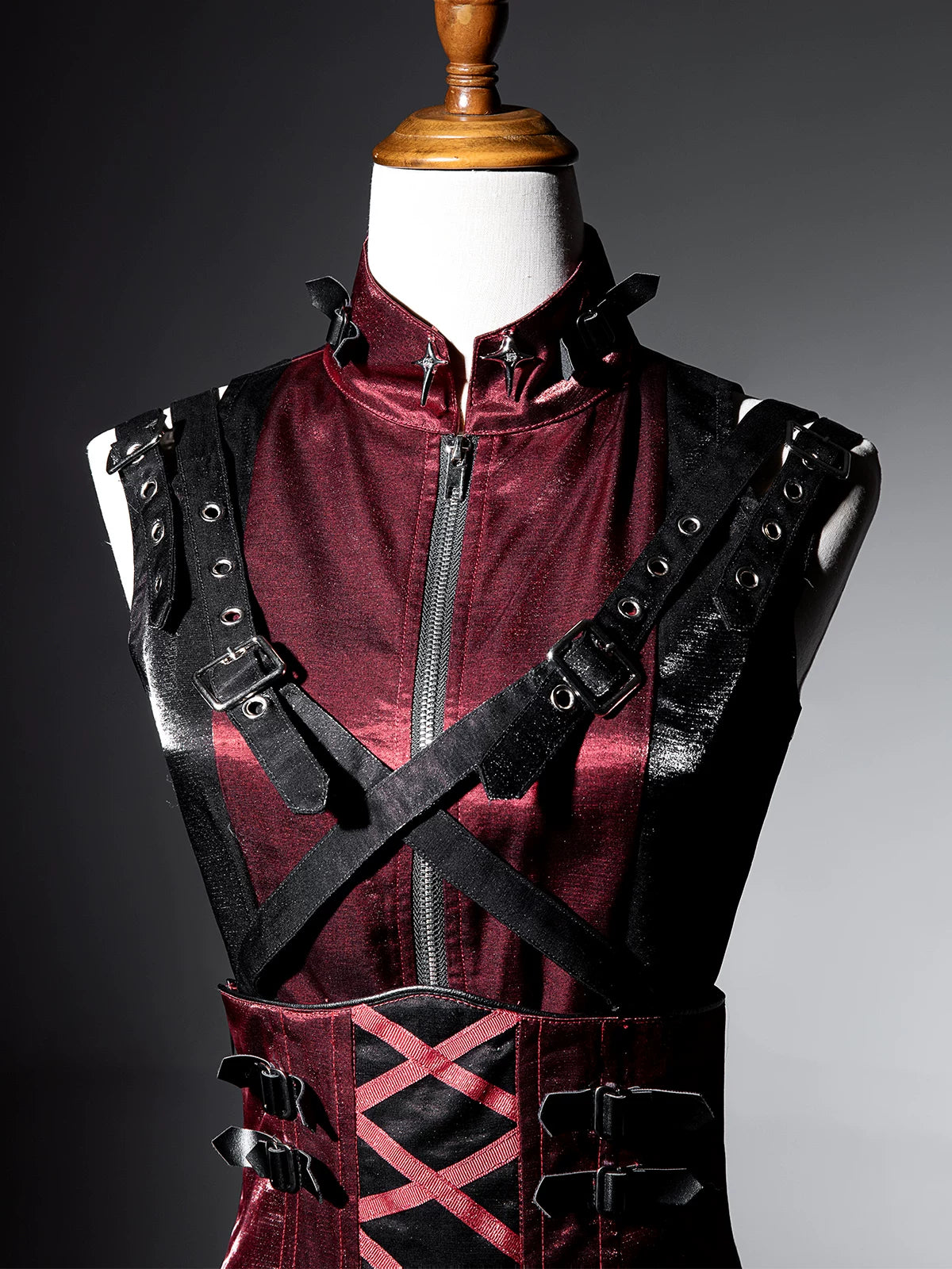 Prime Assassin - Ouji Lolita Suspender Skirt Set, High-low Hem