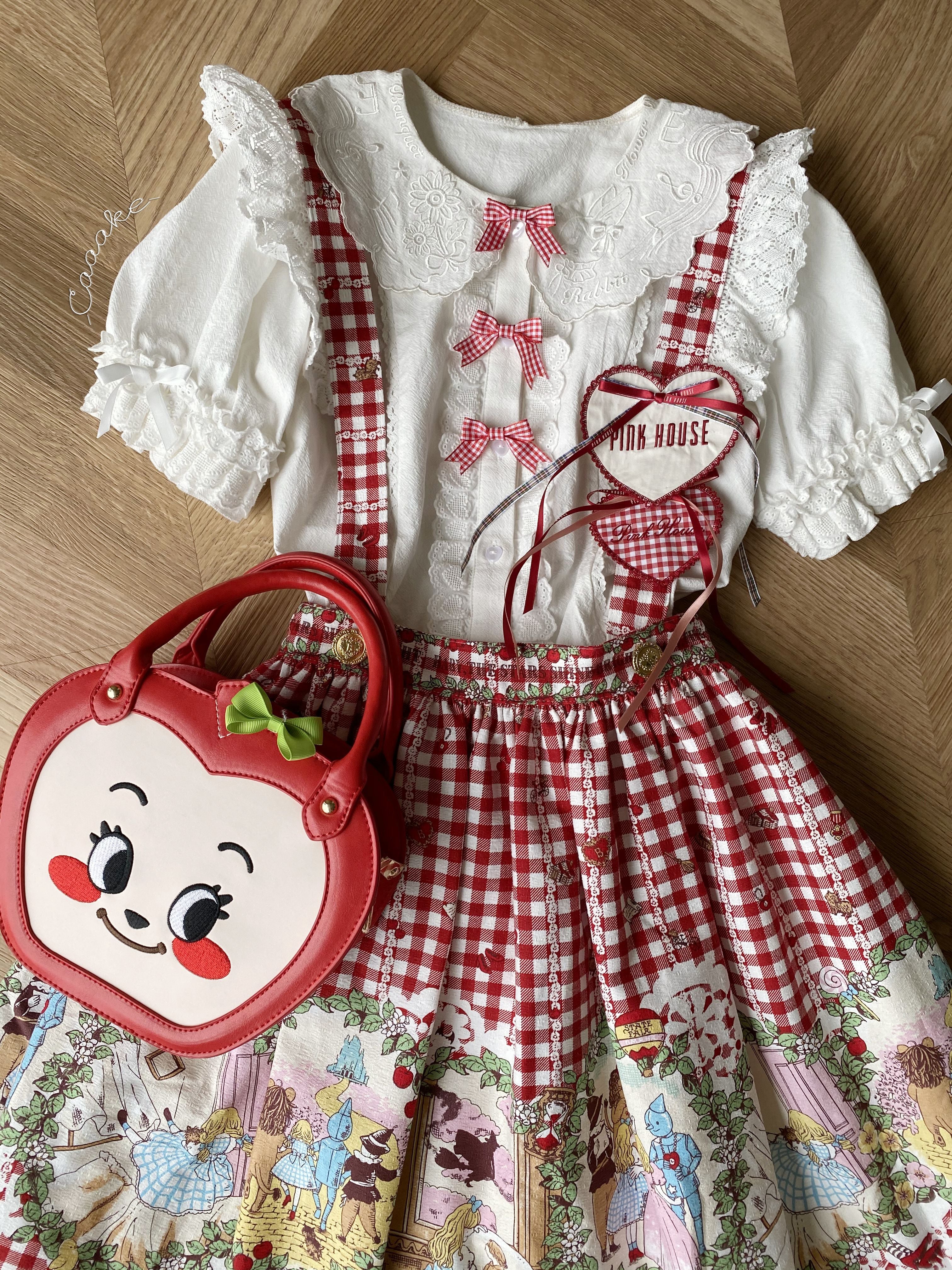 Flower Banquet - Kawaii Lolita Cotton Bunny Embroidery Blouse