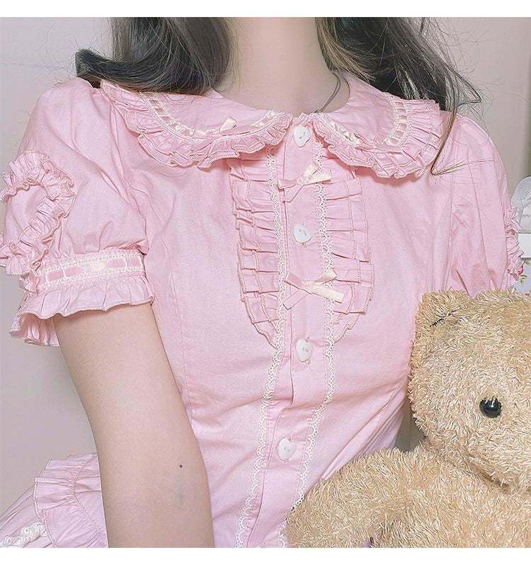 Mewroco - Little Frosty - Kawaii Lolita Summer Blouse Multicolors