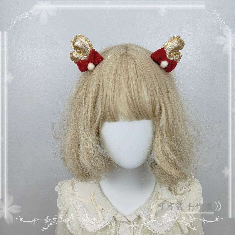 Cocoa Jam - Christmas Sweet Lolita Headdress, Antler Shaped Design (Trumpet) 43918:789865