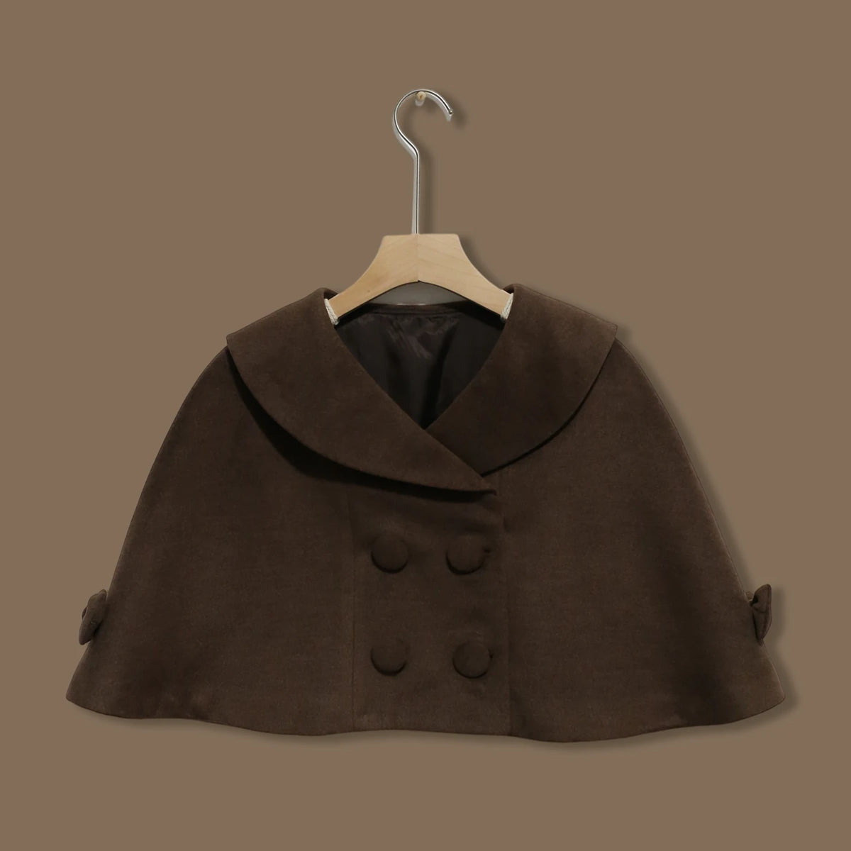 Filled Chocolate - Winter Classic Lolita Plaid Coat Set, Detachable Plush Collar 45900:867122